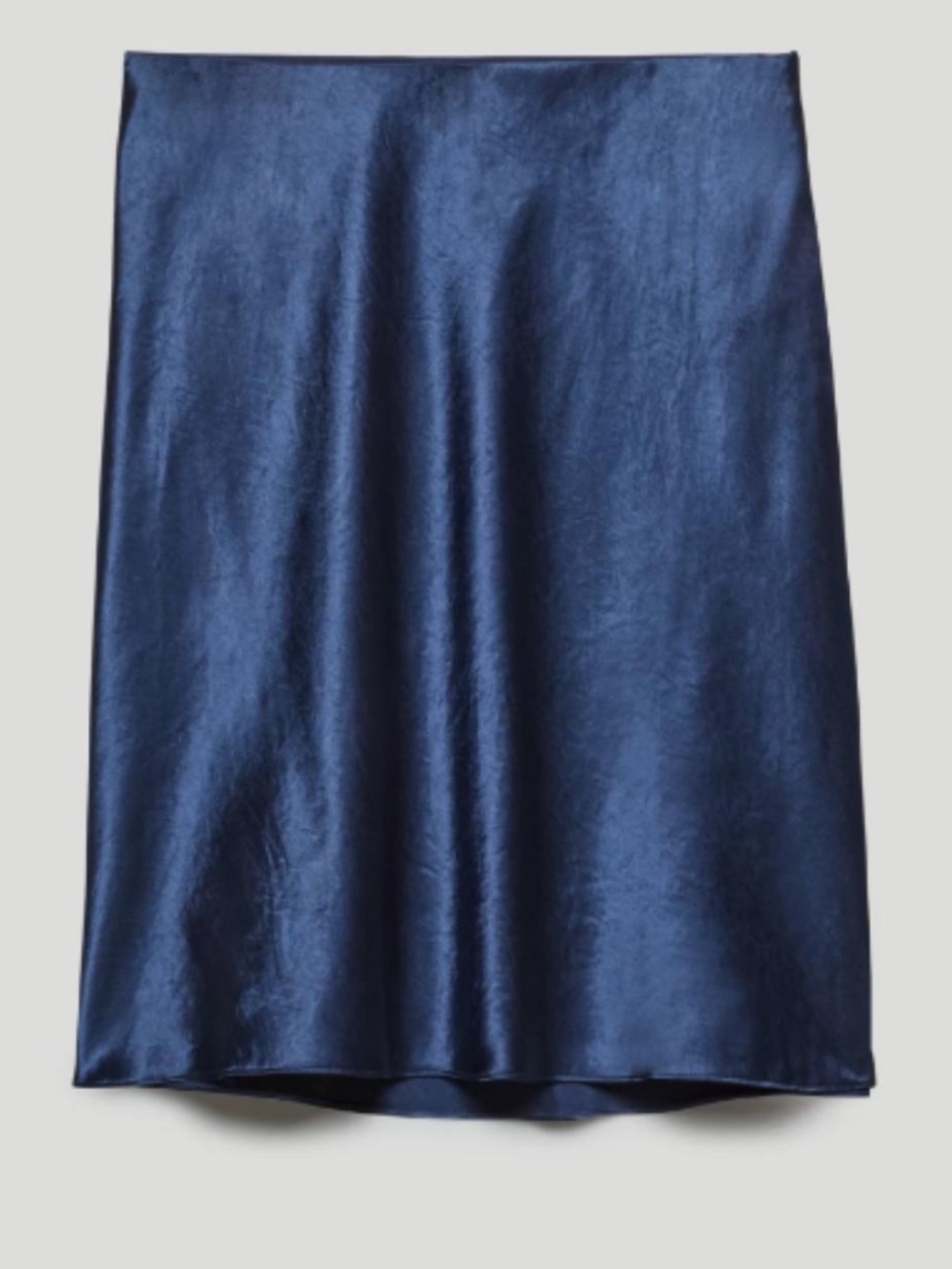 Aritzia Babaton - Navy Silky Satin Midi Skirt